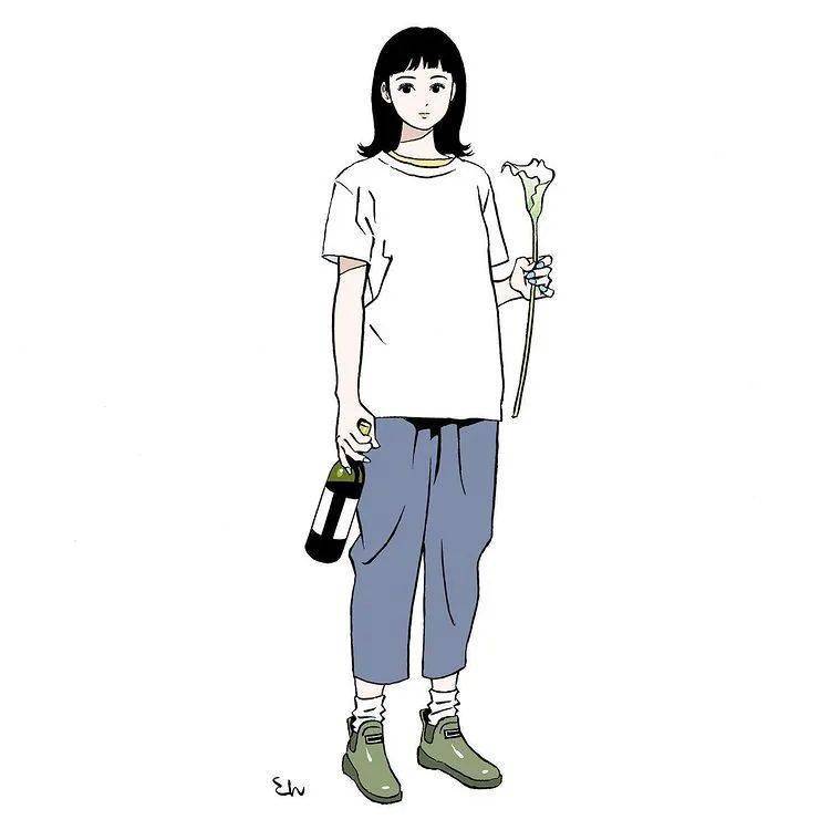 壁纸 漫画家江口寿史笔下的日本少女 举报