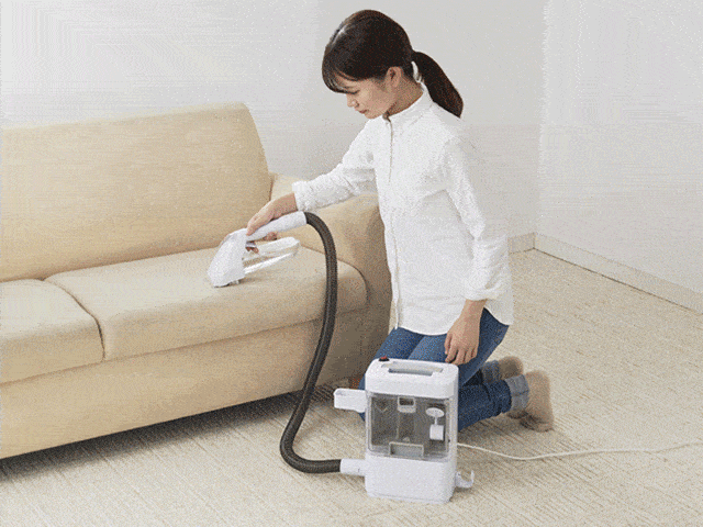 首发丨日本畅销的布艺清洁机只用清水1秒洗净地毯沙发