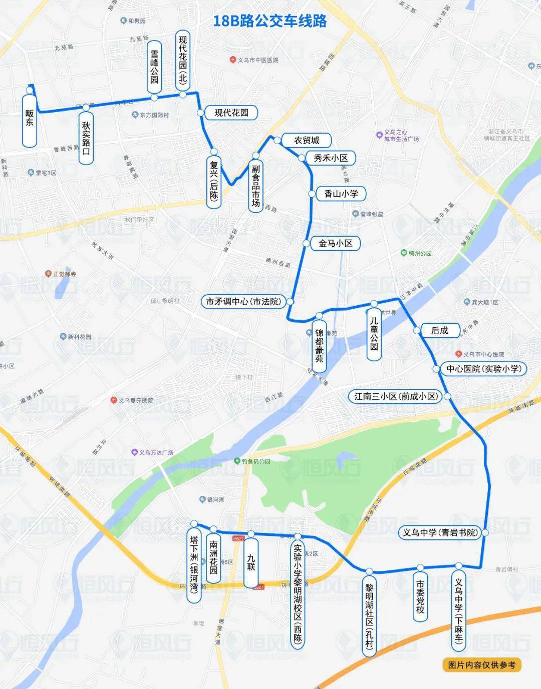 义乌807路公交车路线图图片