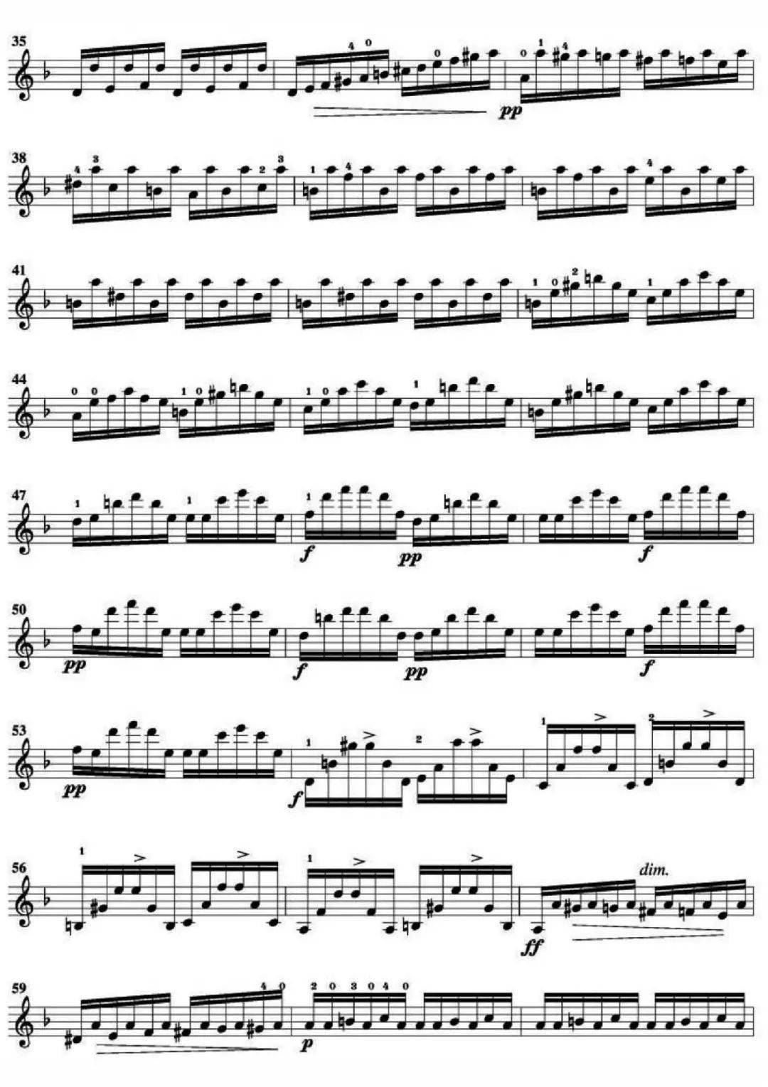 自然跳弓必练诺瓦切克无穷动附小提琴谱