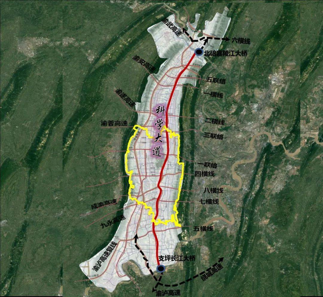 西部(重庆)科学城最重要基建项目之一——科学大道二期本月开工!