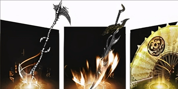 76版本推出的战衣和武器在外观设计上已经完全不逊于三神兵了,怒斩