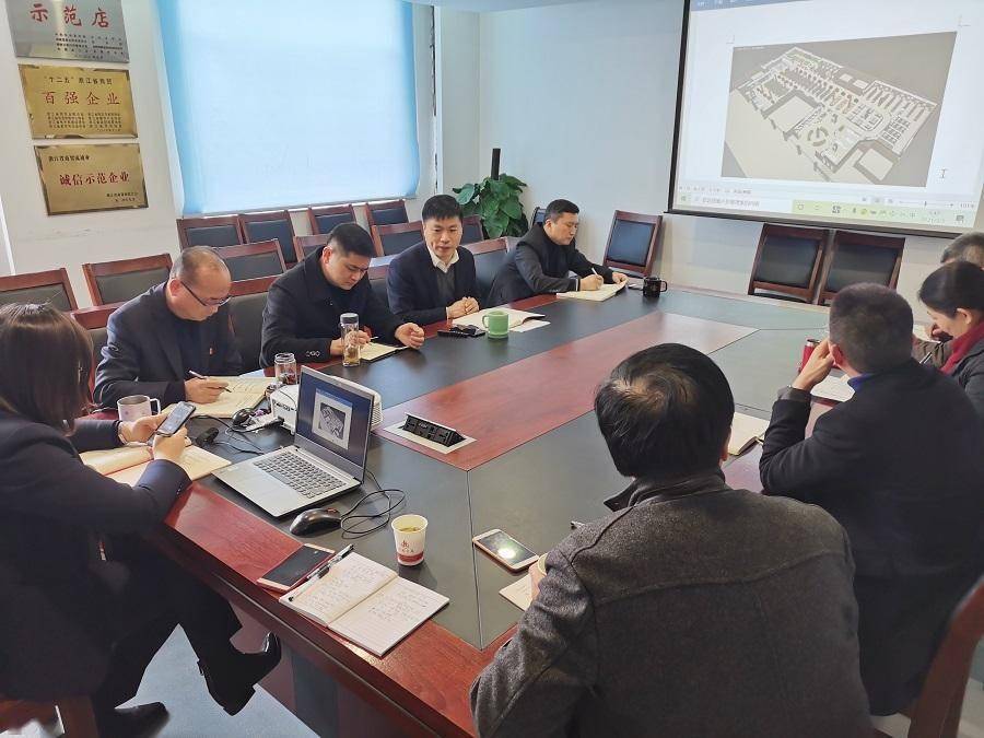 市社党委副书记理事会副主任钱松华赴江南大厦专题调研商场调改工作