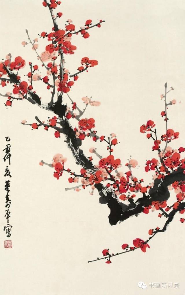 画梅大师董寿平的梅花，绝美！_搜狐网