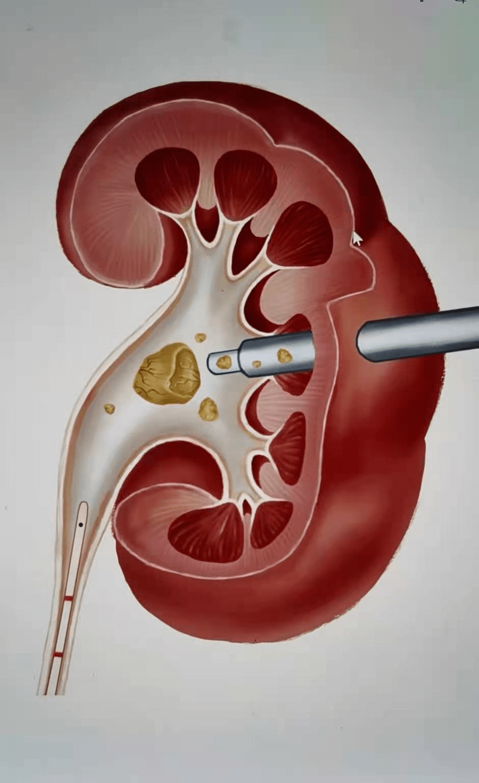 肾结石排出过程图图片