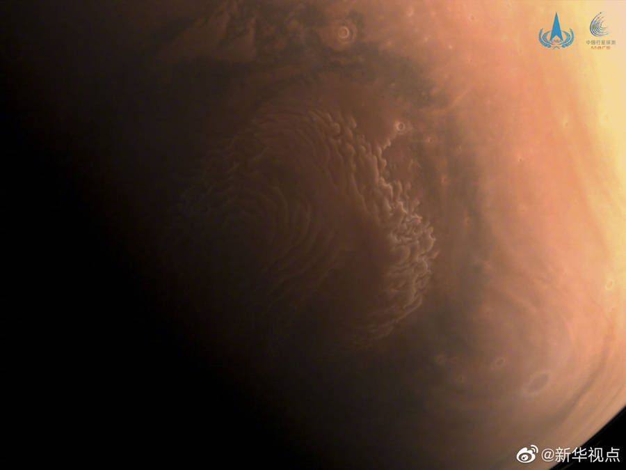 表面|酷！天问一号拍了三张火星高清照