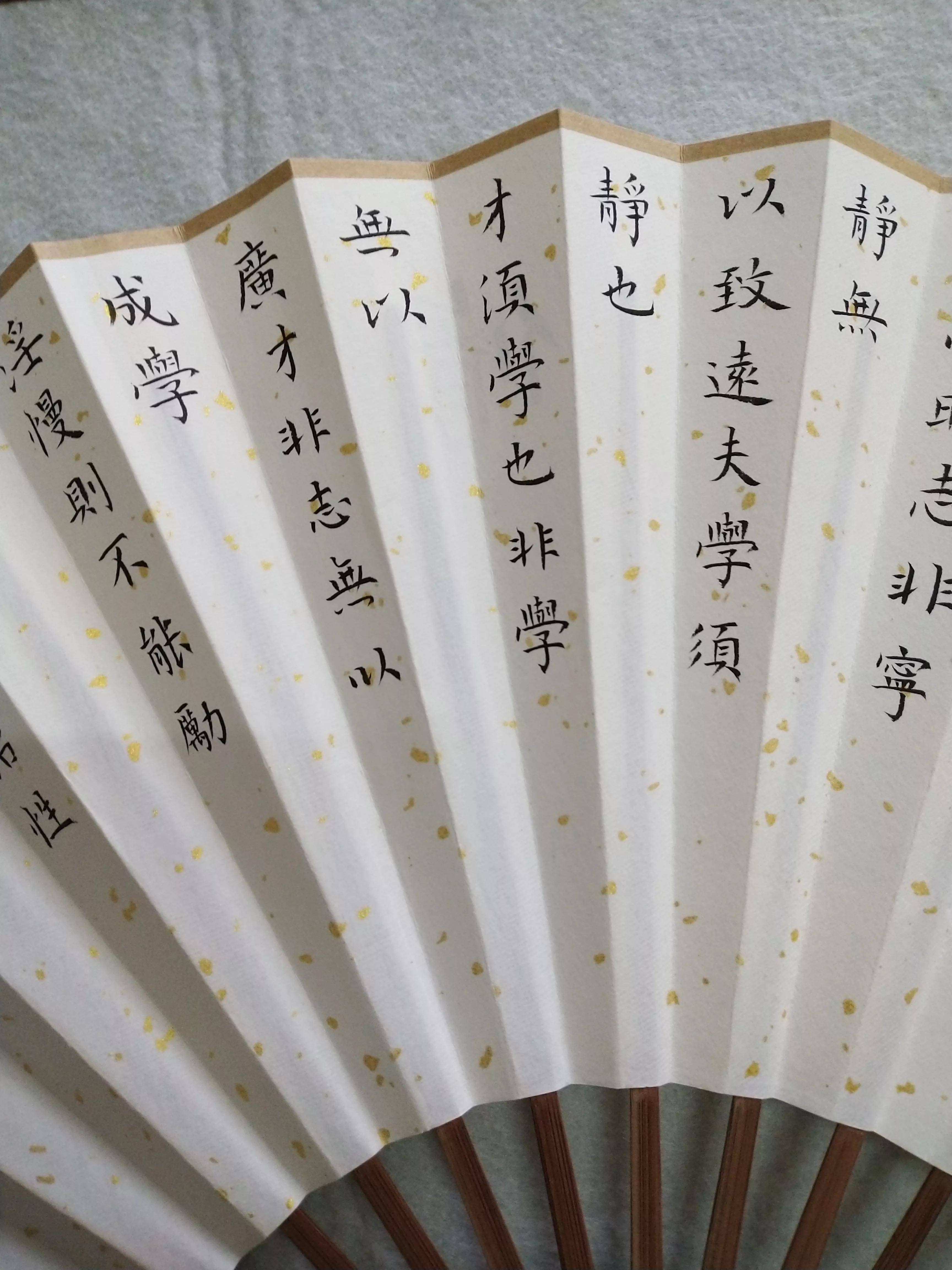 朋友定制的小楷折扇,昨天书写制作完成了,望书友多指导.