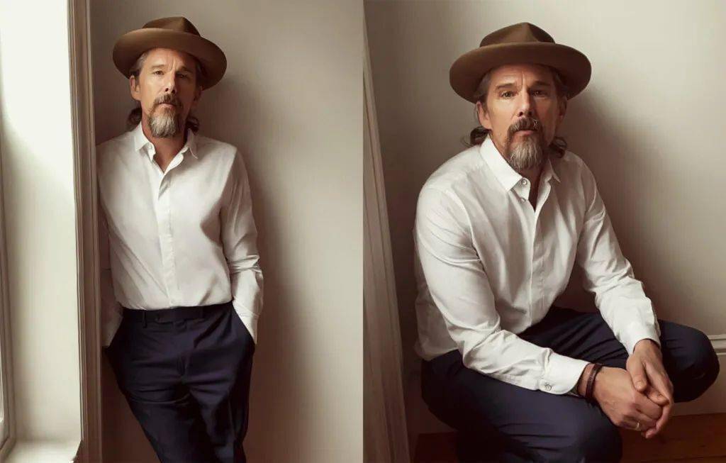 有的男人会永远有型,比如——丨赏色_伊桑·霍克