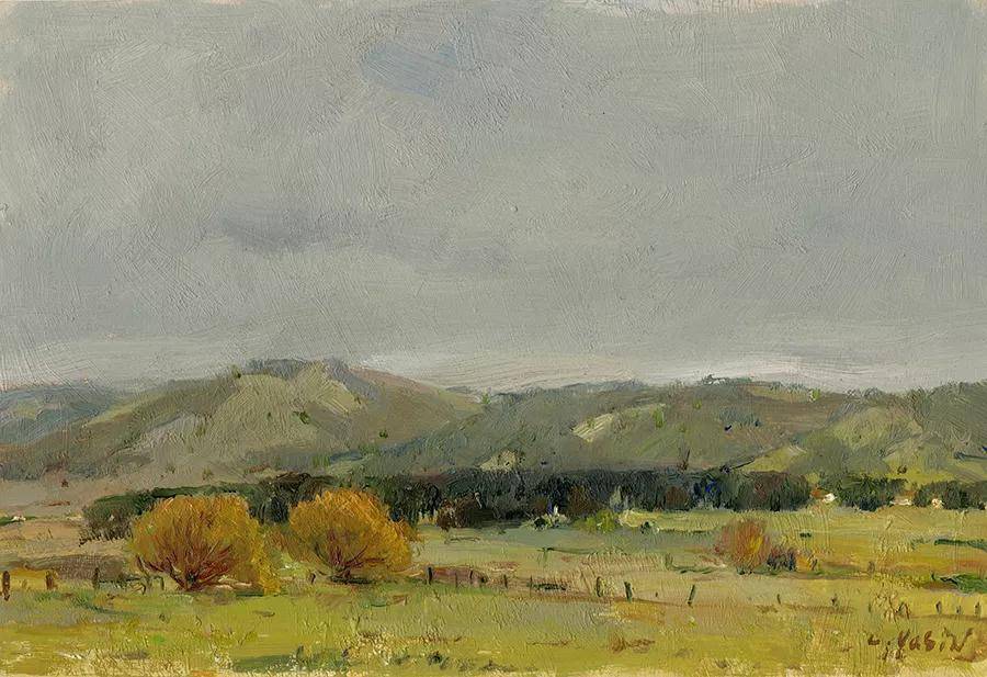 中国著名画家杨鸣山风景油画作品欣赏