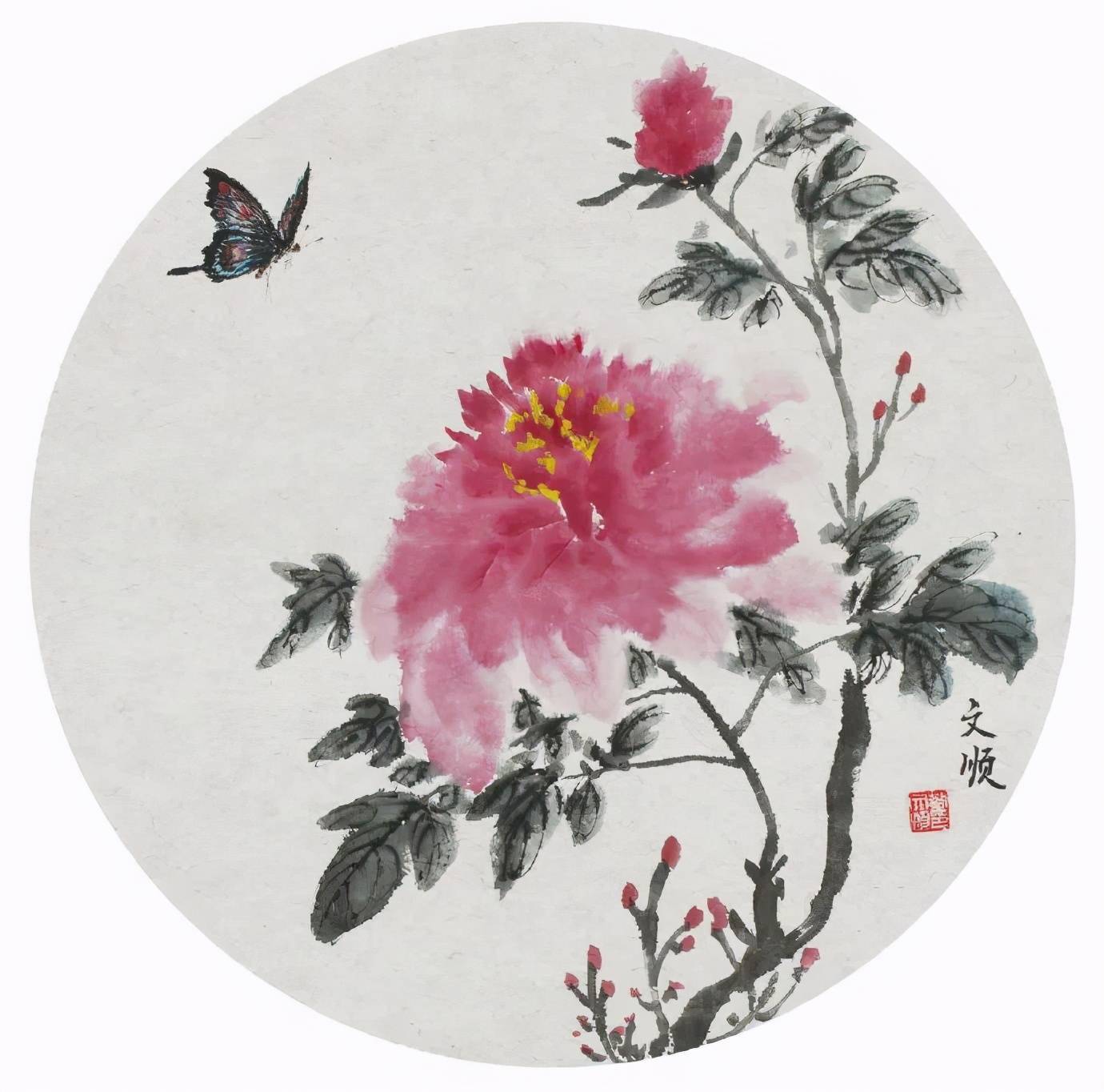 国画画荷花接天莲叶无穷碧映日荷花别样红画得太美了