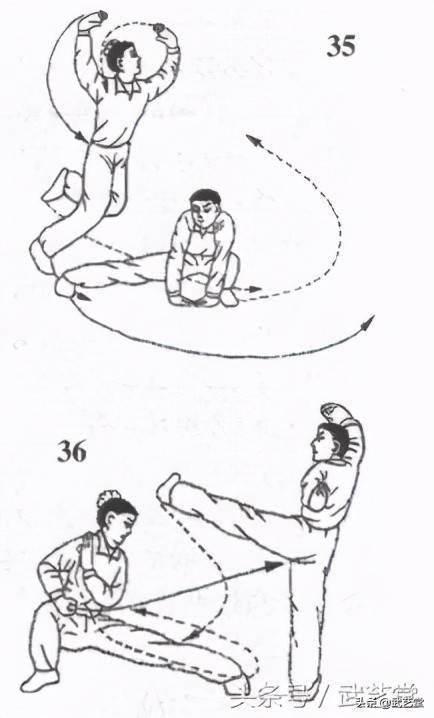 少林虎燕拳旋风脚