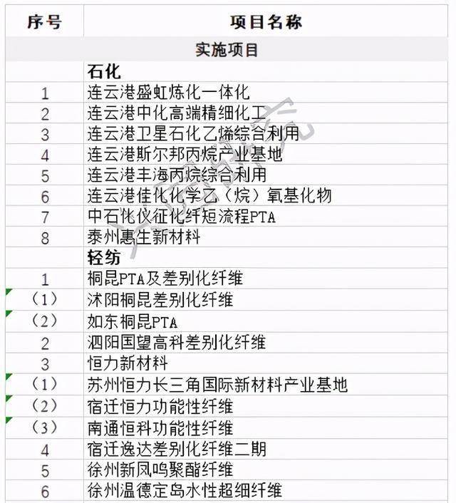半岛体育app5530亿！江苏省2021年重大石化项目清单：全是聚酯龙头(图2)