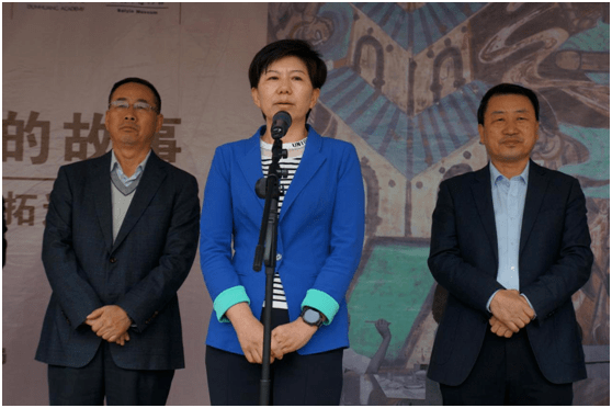 白银市副市长高云翔致辞开展仪式现场