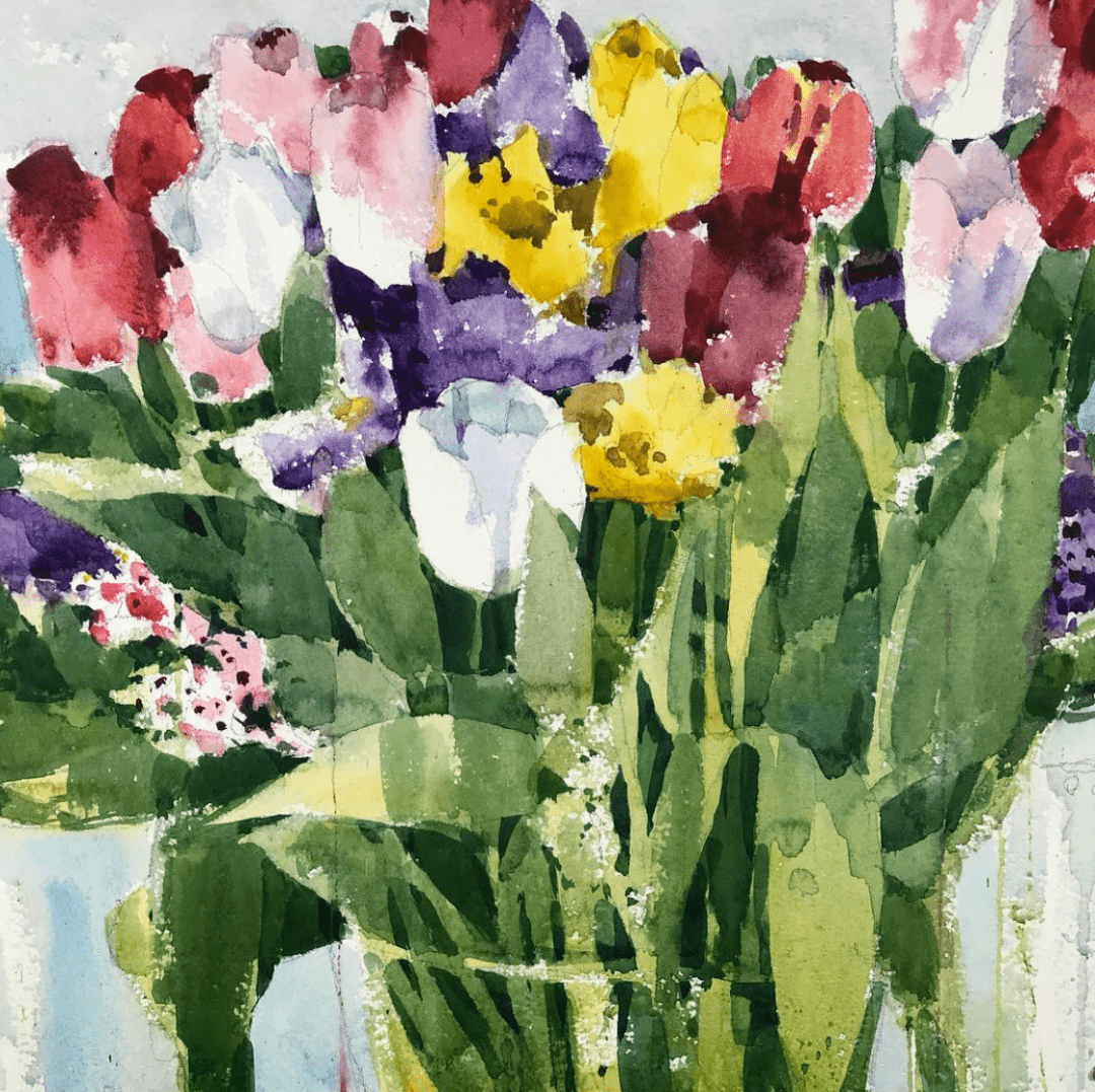 加拿大水彩画家shariblaukopf作品欣赏花卉篇