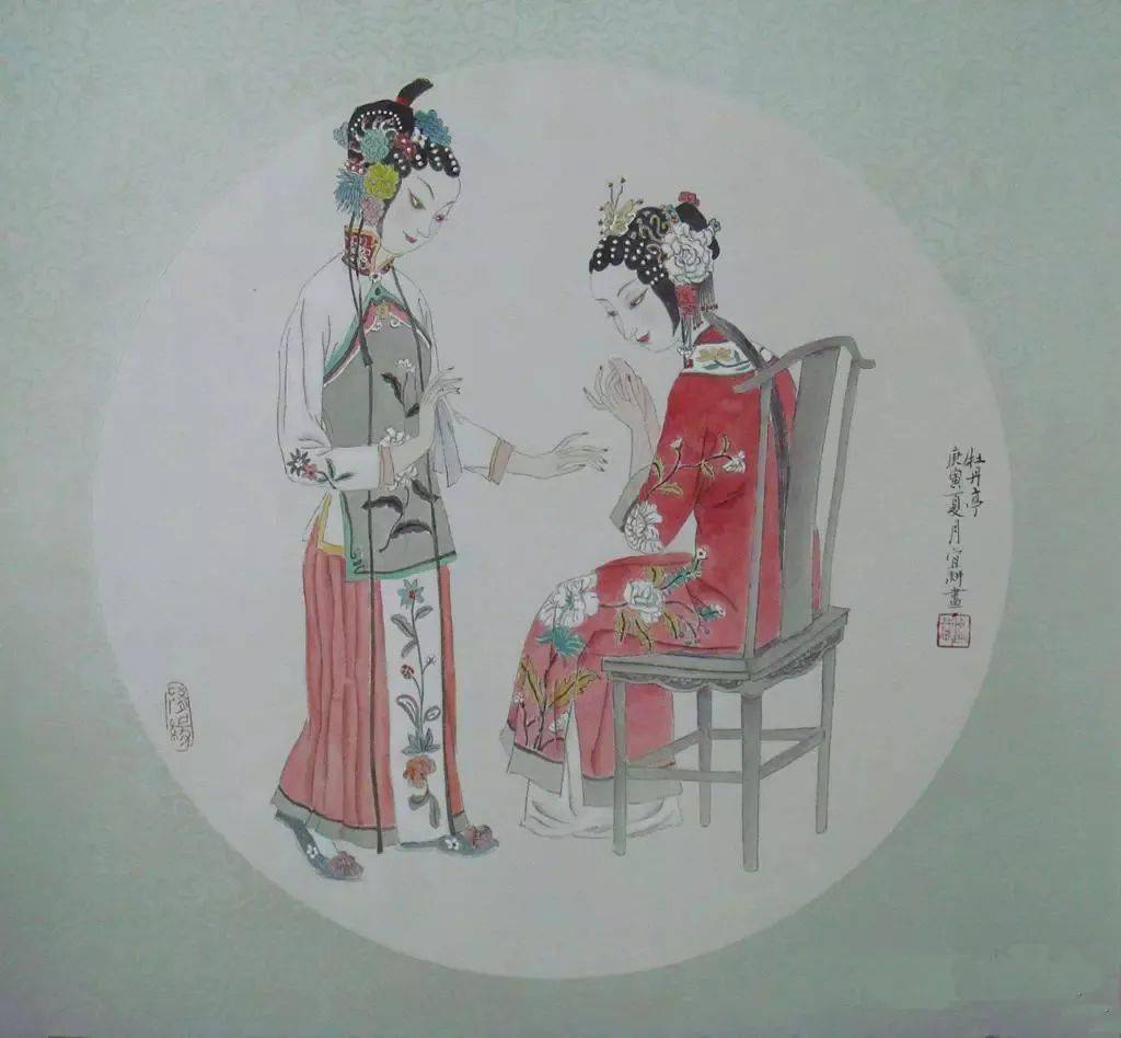 飘逸之美林宜耕的戏曲人物工笔画