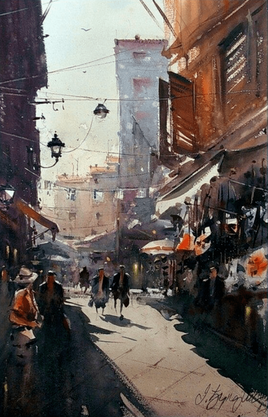 塞尔维亚水彩画家dusandjukaric作品欣赏