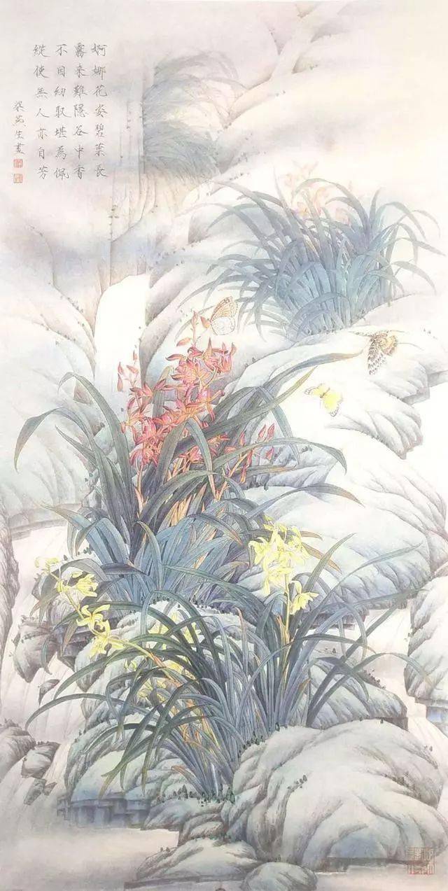 图文教程 | 工笔兰花《婀娜花姿》绘制步骤