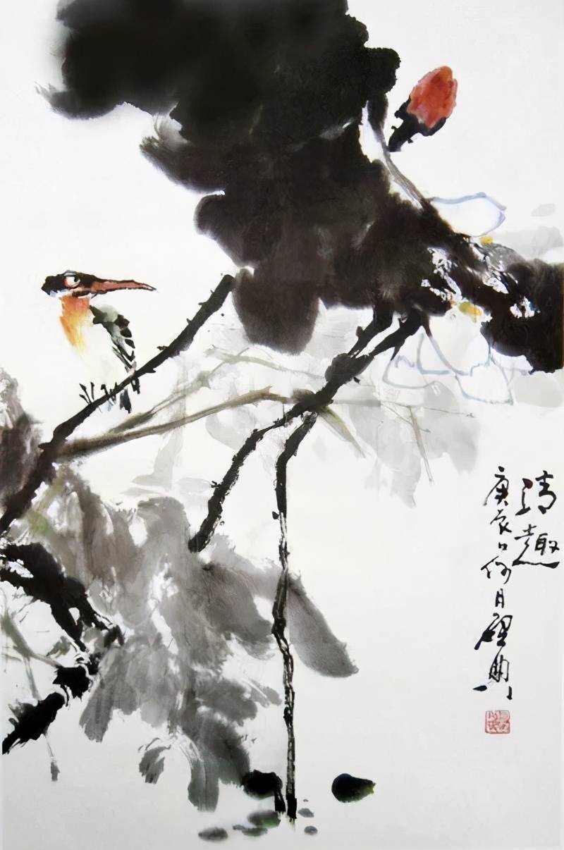 乍启典绘画作品欣赏
