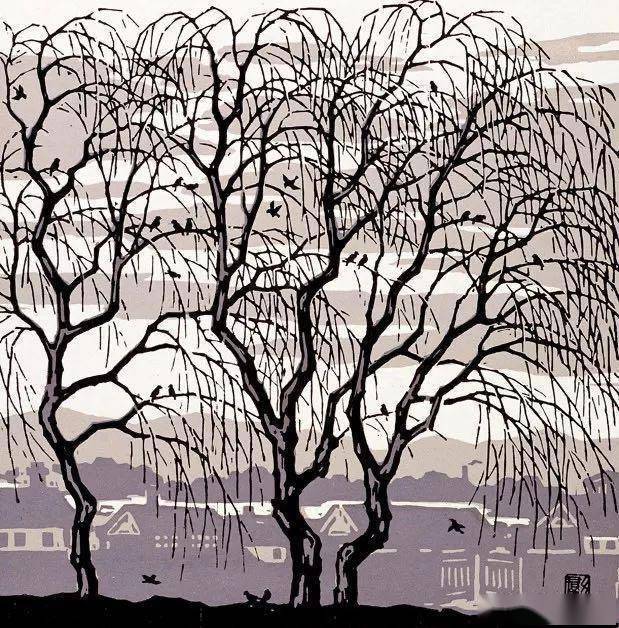 一起看看版画里的春天