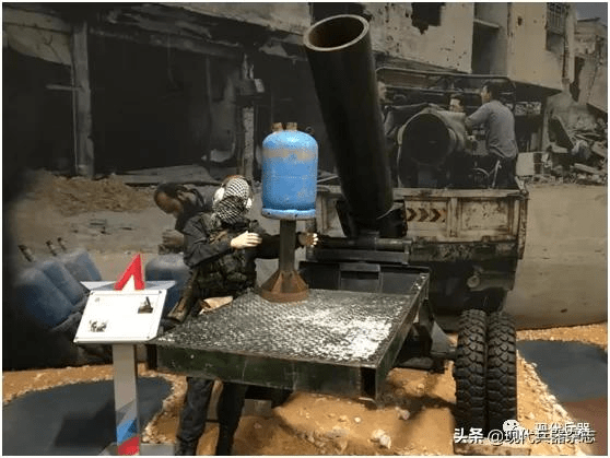 叙利亚战争10周年纪念战场上的奇葩兵器之发射煤气罐的超级没良心炮