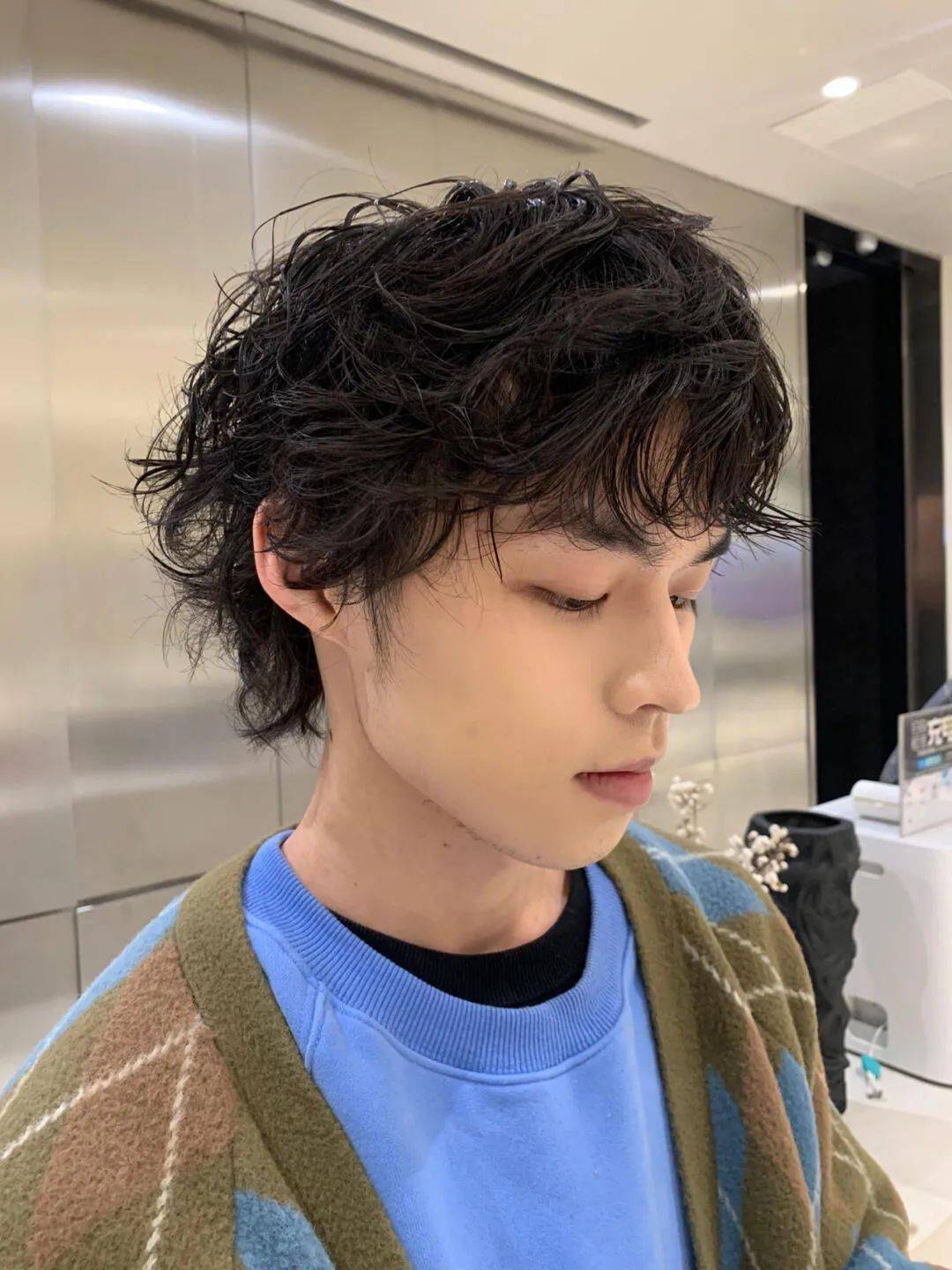 日式男生发型中长图片