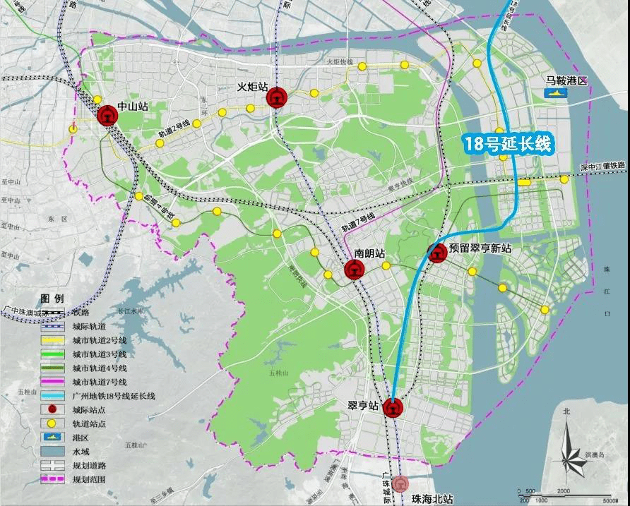重磅!廣州地鐵18號線南延段擬近期建設,翠亨新區,火炬,石岐
