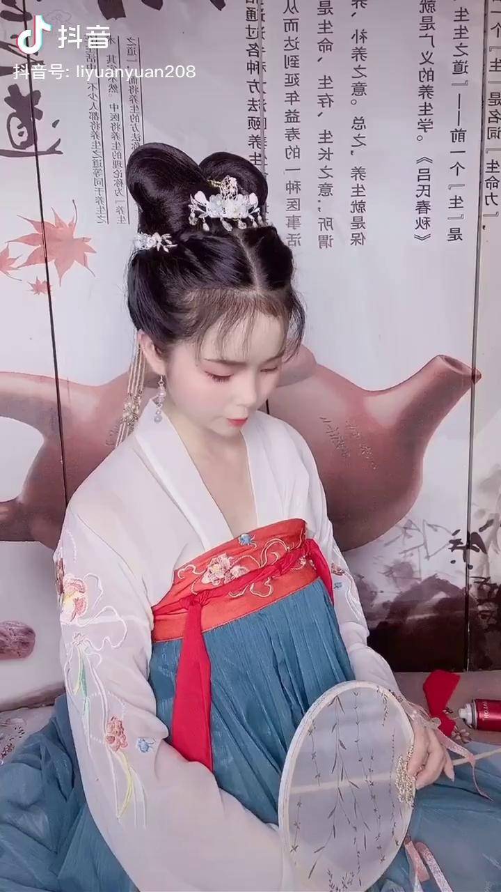长歌行赵露思发型教程清新可爱的感觉有木有夏季扎不要太凉快了长歌行