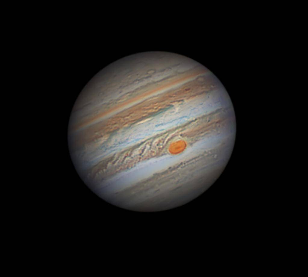 天文|4月7日土星、木星和残月天空将组“歪嘴笑脸”