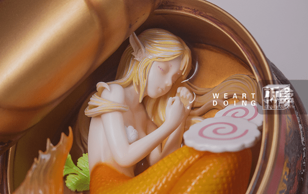 weartdoing罐头里的美人鱼晴雪珊瑚原创gk摆件