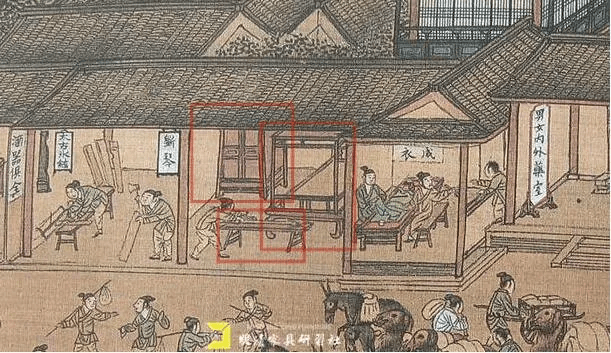 仇英将明中期苏州城里的文人士大夫深宅,郊外的乡绅小院,酒馆茶棚