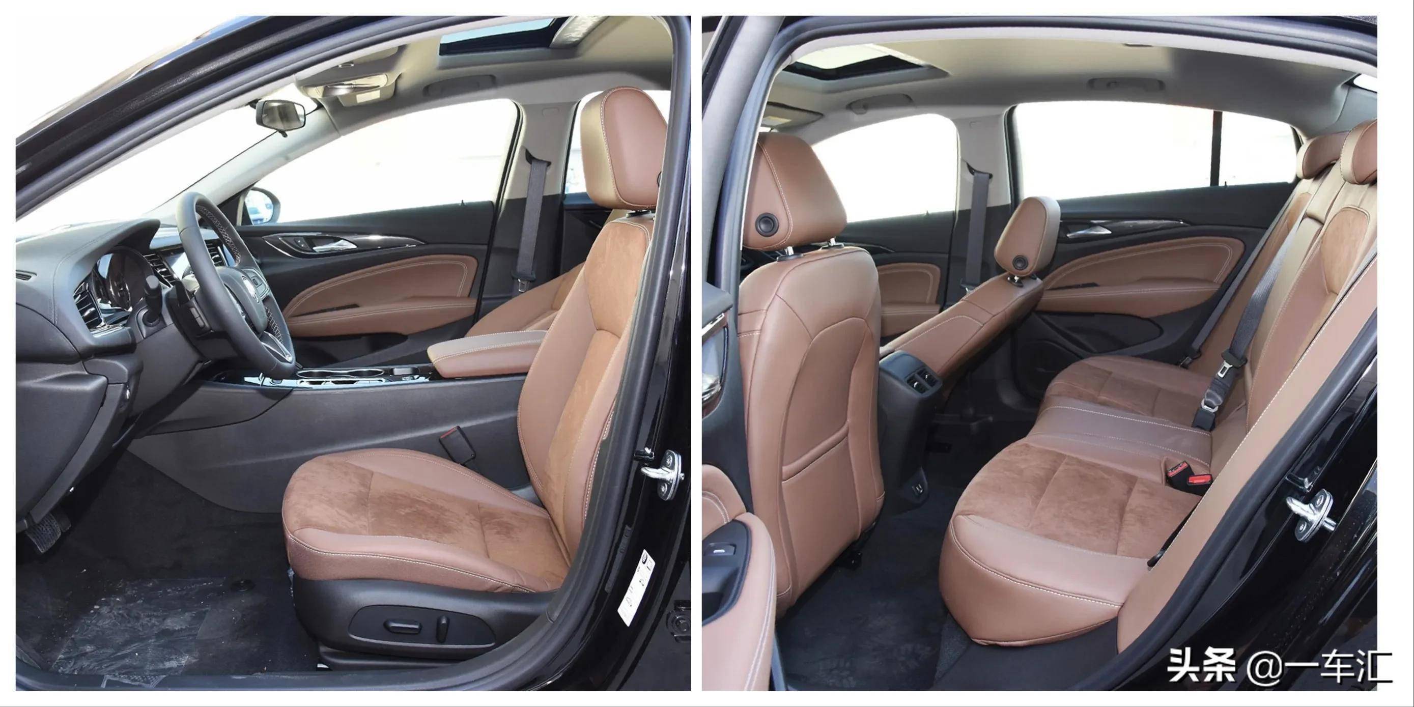 虽然这一代君威有着2829mm的车身轴距,但车内空间表现在同级别车型里