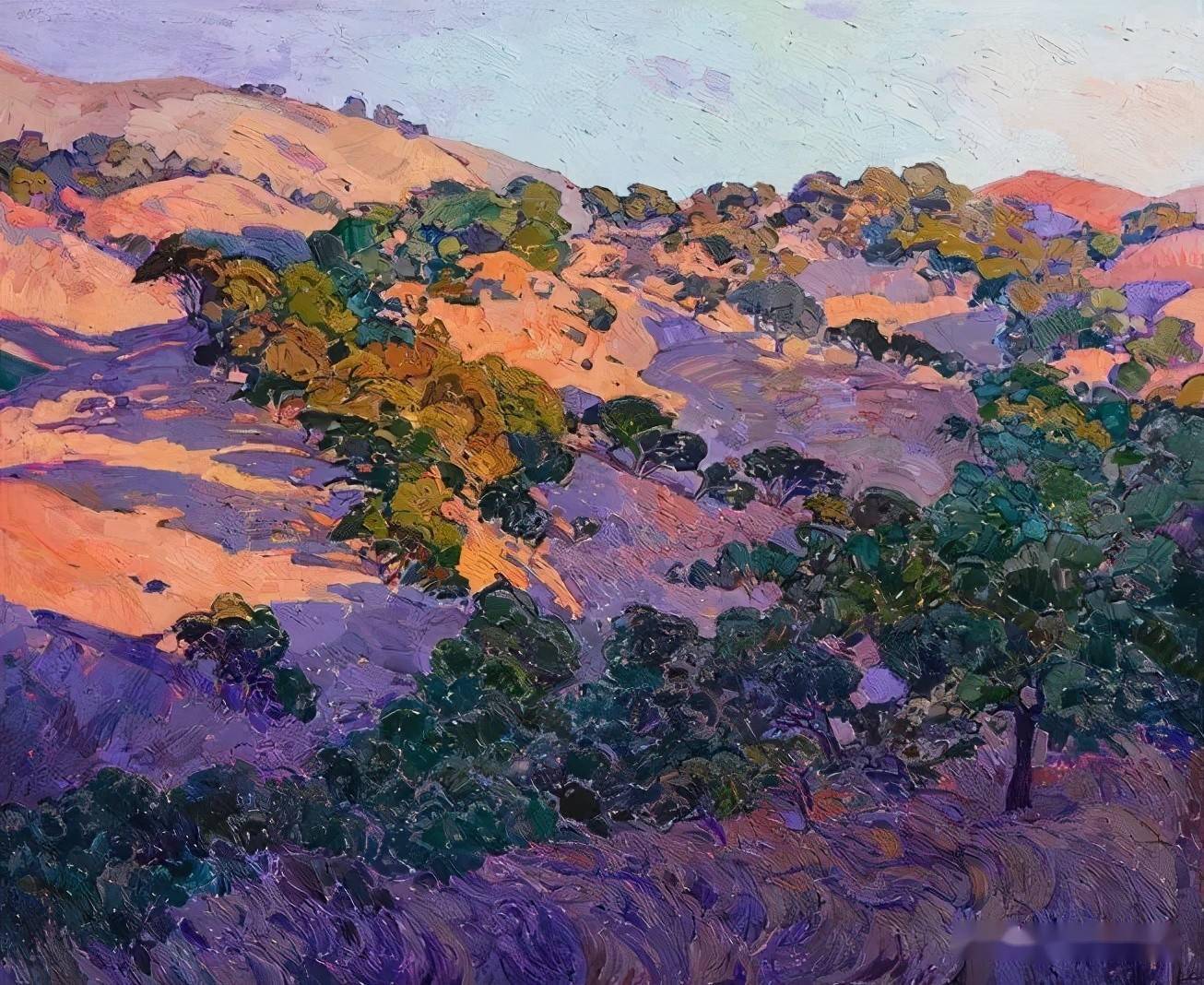 美国印象派画家erinhanson油画作品欣赏