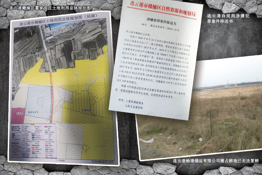 连云港柘汪：镇政府下属凯港集团圈占数百亩耕地