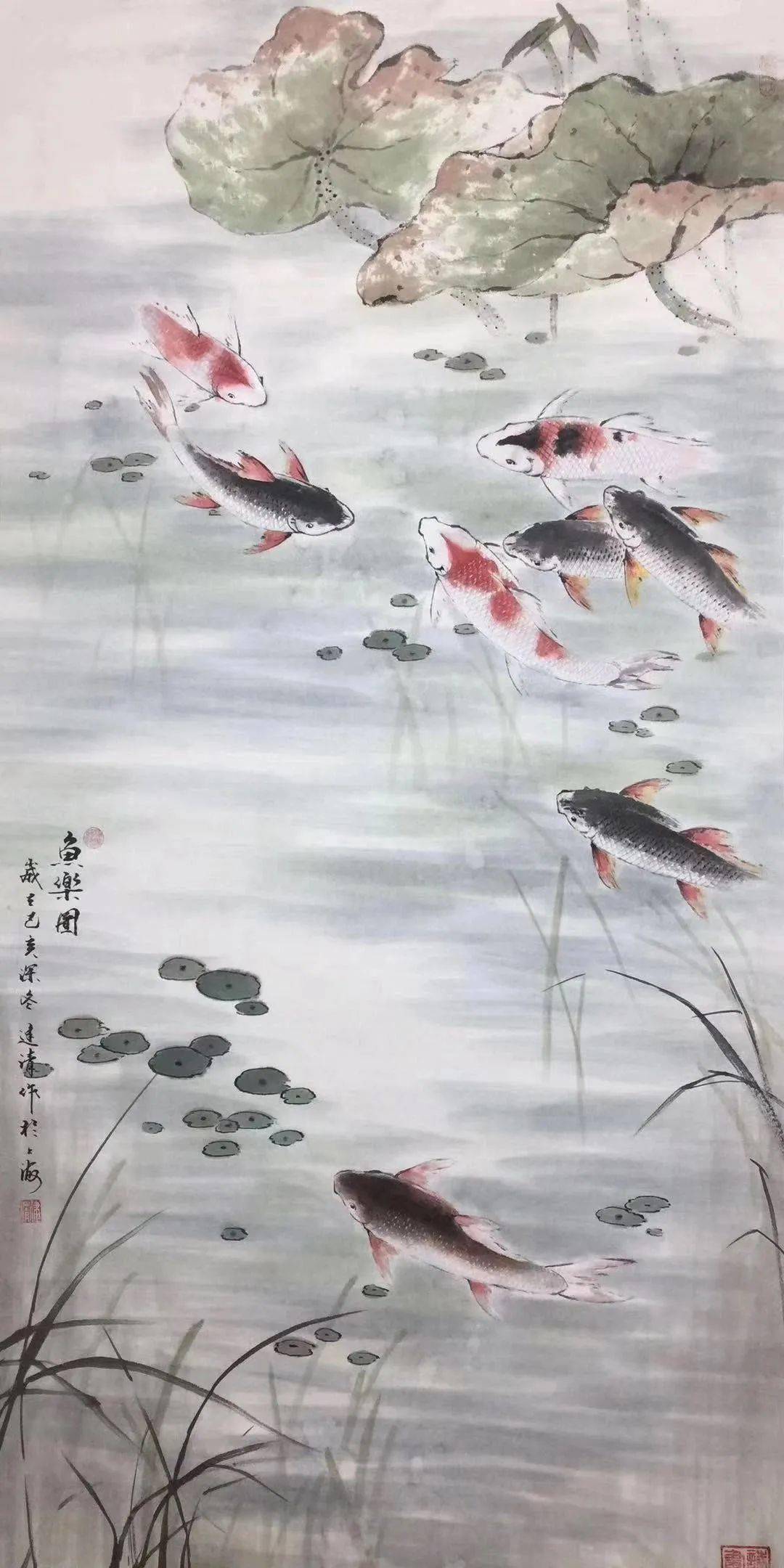 徐建清国画山水花鸟作品赏析