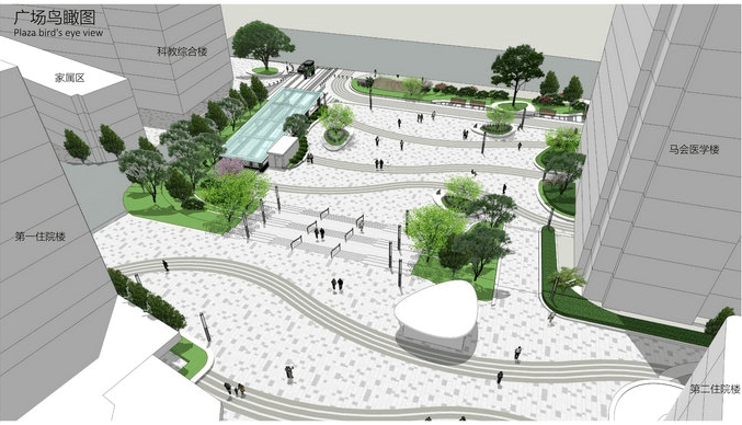 绵阳城区新增一个主题广场!夜光石步道,地下四层停车库!