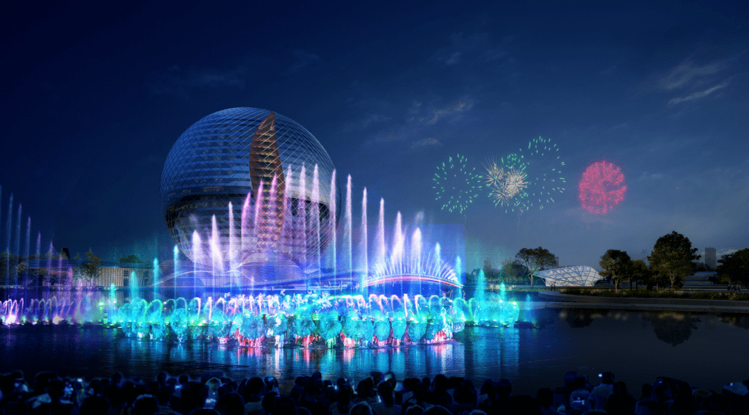 建筑面积约22万平方米,分为"太阳酒店","渔人码头","南浔印象"三大