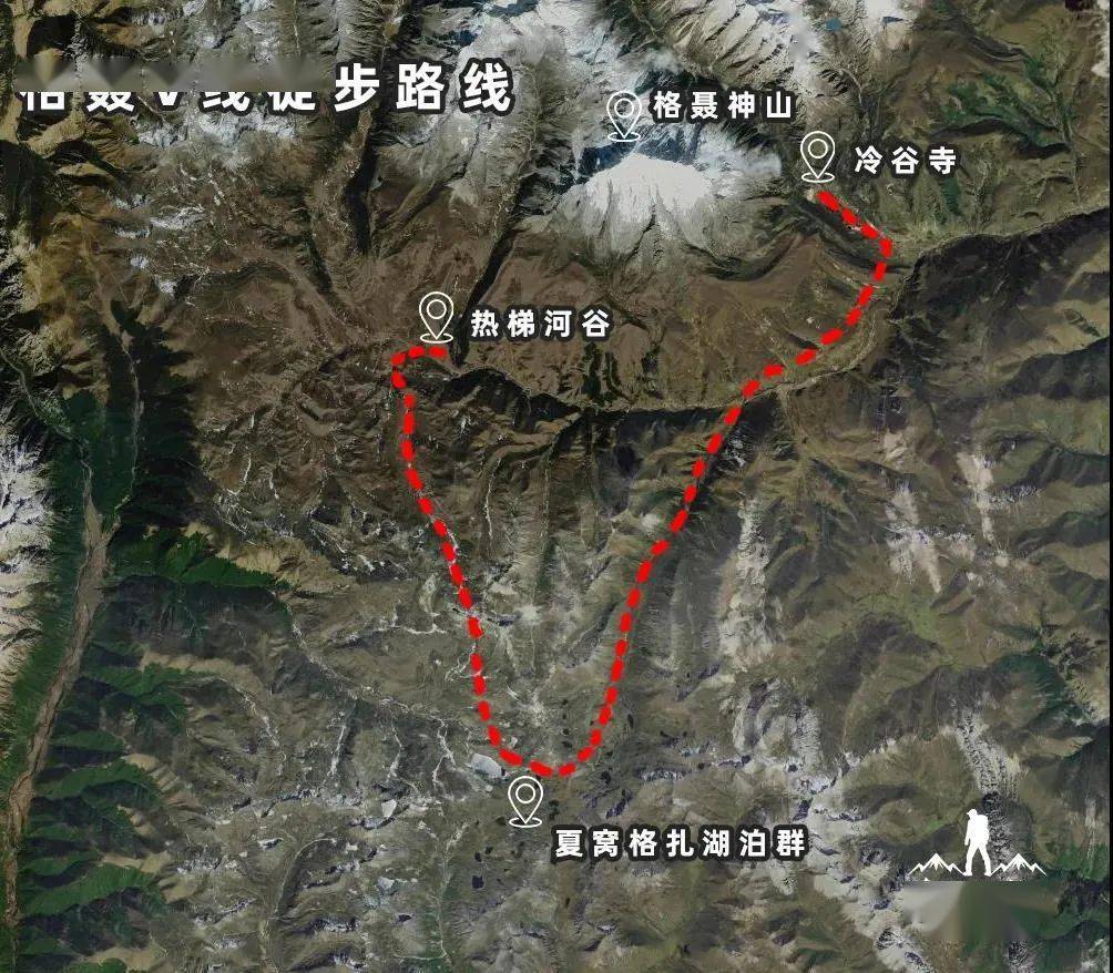 v线是从夯达营地到热梯河谷,正好一个深v,途中有很多海子,非常漂亮.