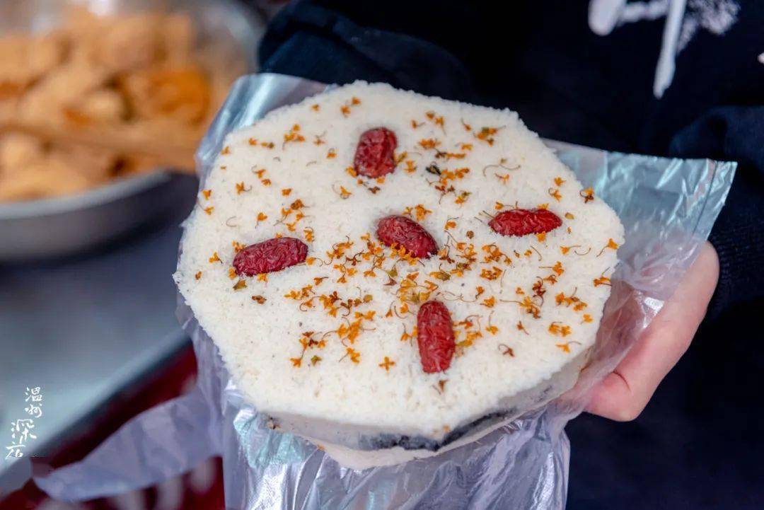 温州三十年松糕老店!口味多样,松软香甜!