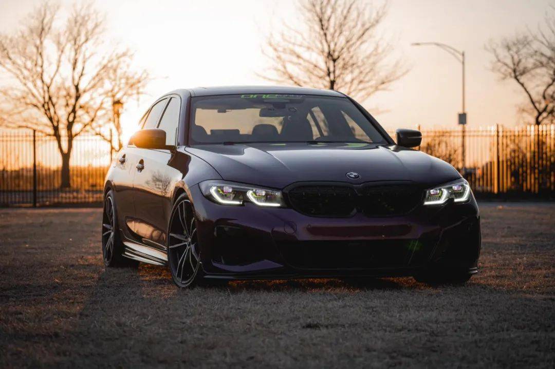 暮光紫宝马m340i改恶魔眼,看上去又凶狠了不少!