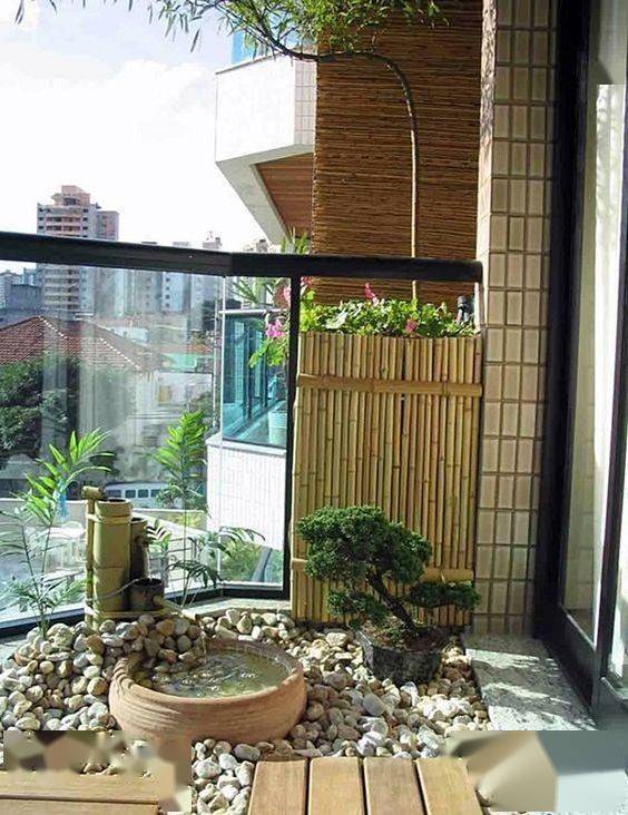 无山无水靠沙子石头做成枯山水景面积只有1㎡家却美不胜收