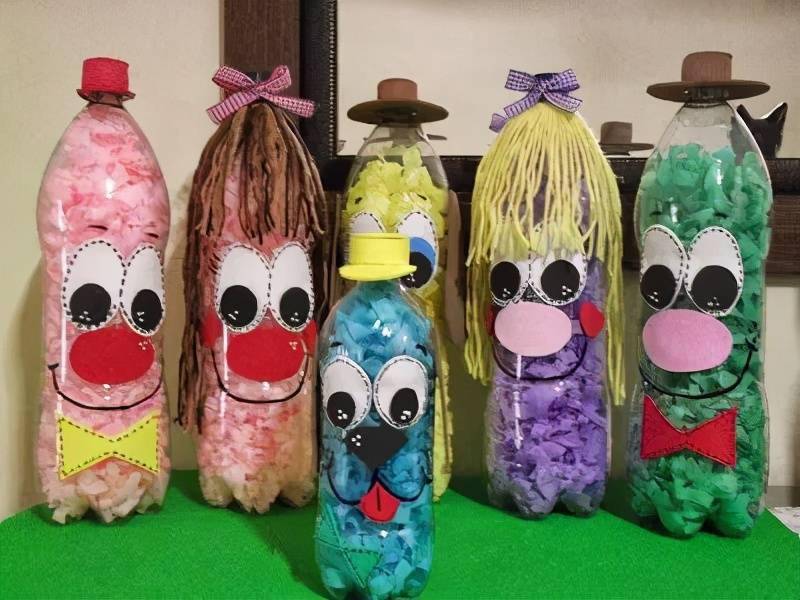 塑料瓶教玩具制作100种图片