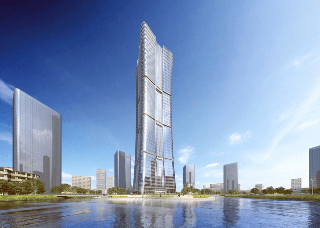 效果图漯河绿地中央广场届时其200米高主楼将成为豫中南区域最高的