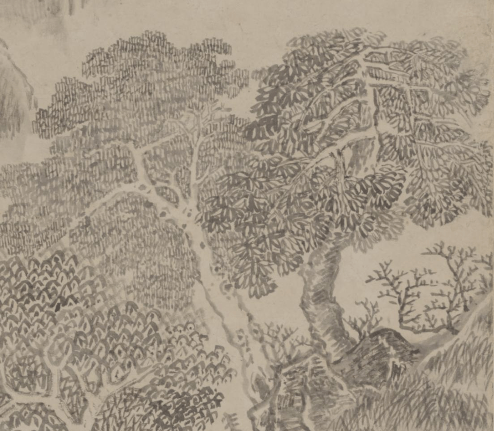 赏画|王铎《溪山紫翠图轴》