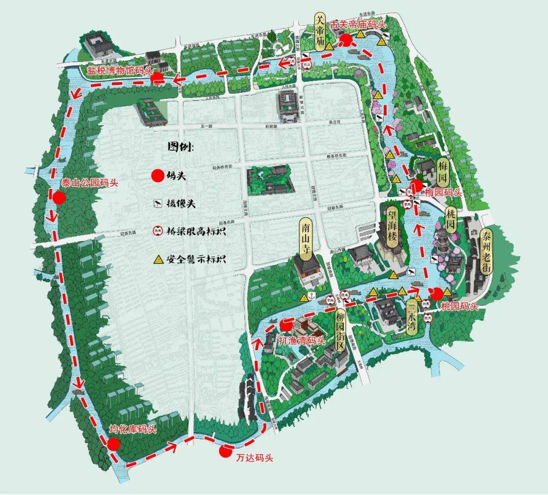 光孝寺,盐税博物馆,税碑亭,净因寺,柳园街区,三水湾街区,望海楼,桃园