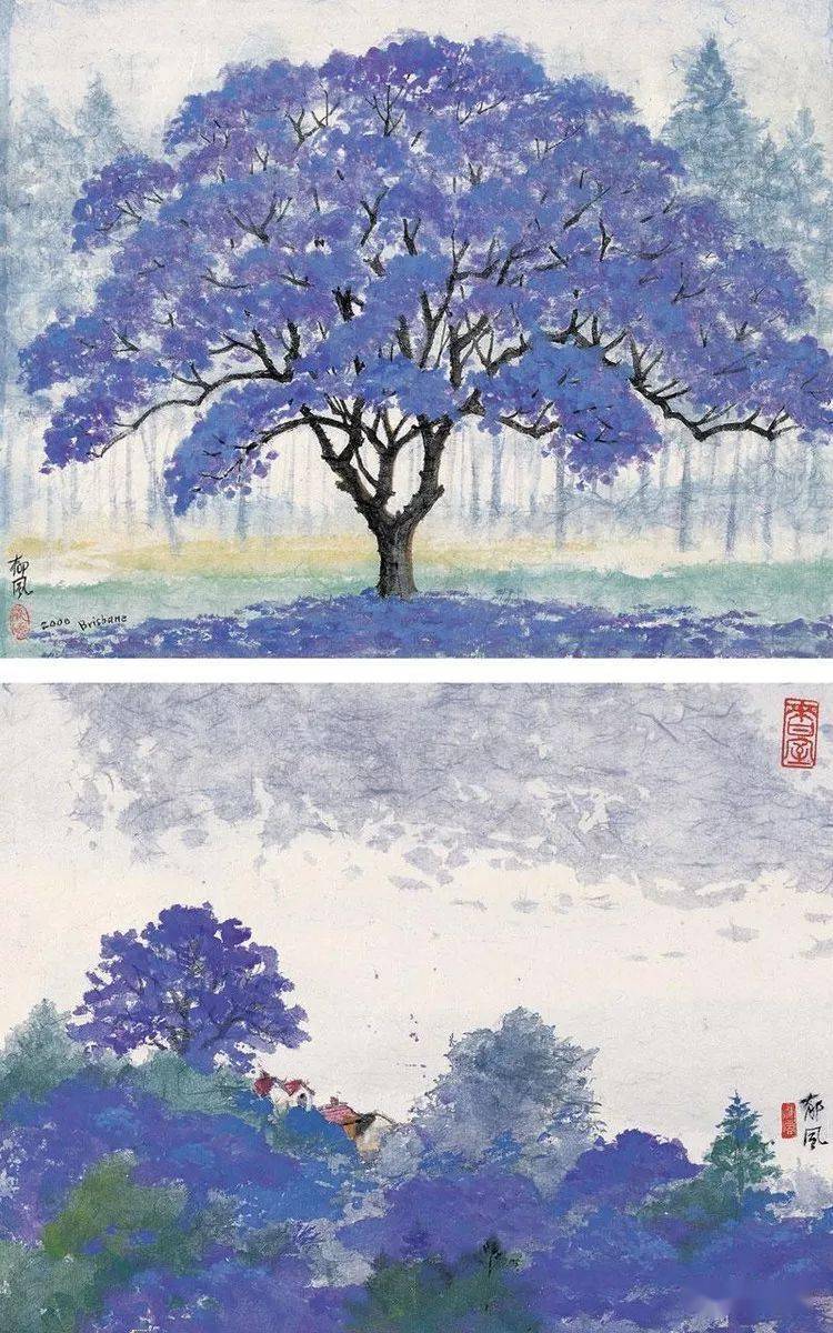 郁风国画作品欣赏