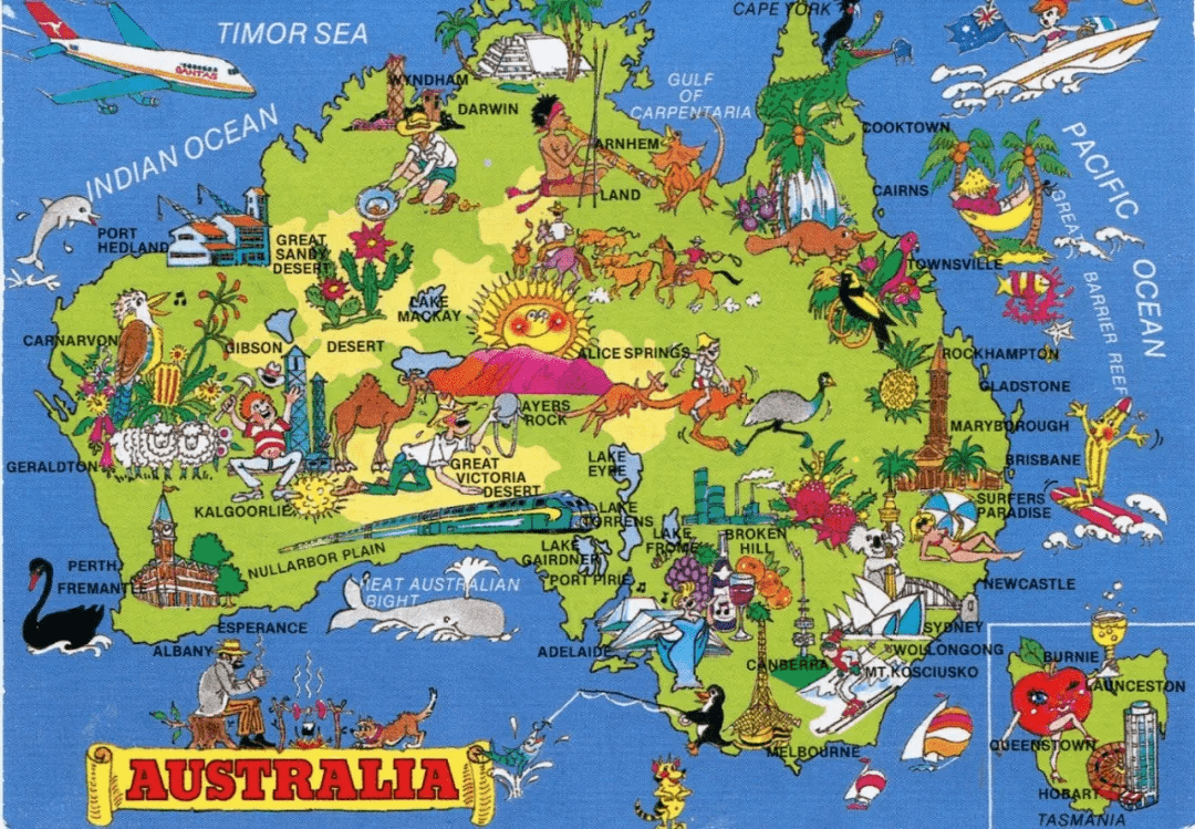 澳大利亚交通分布图片