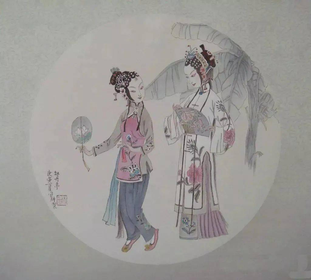 欣赏林宜耕的工笔戏曲人物飘逸之美百看不厌