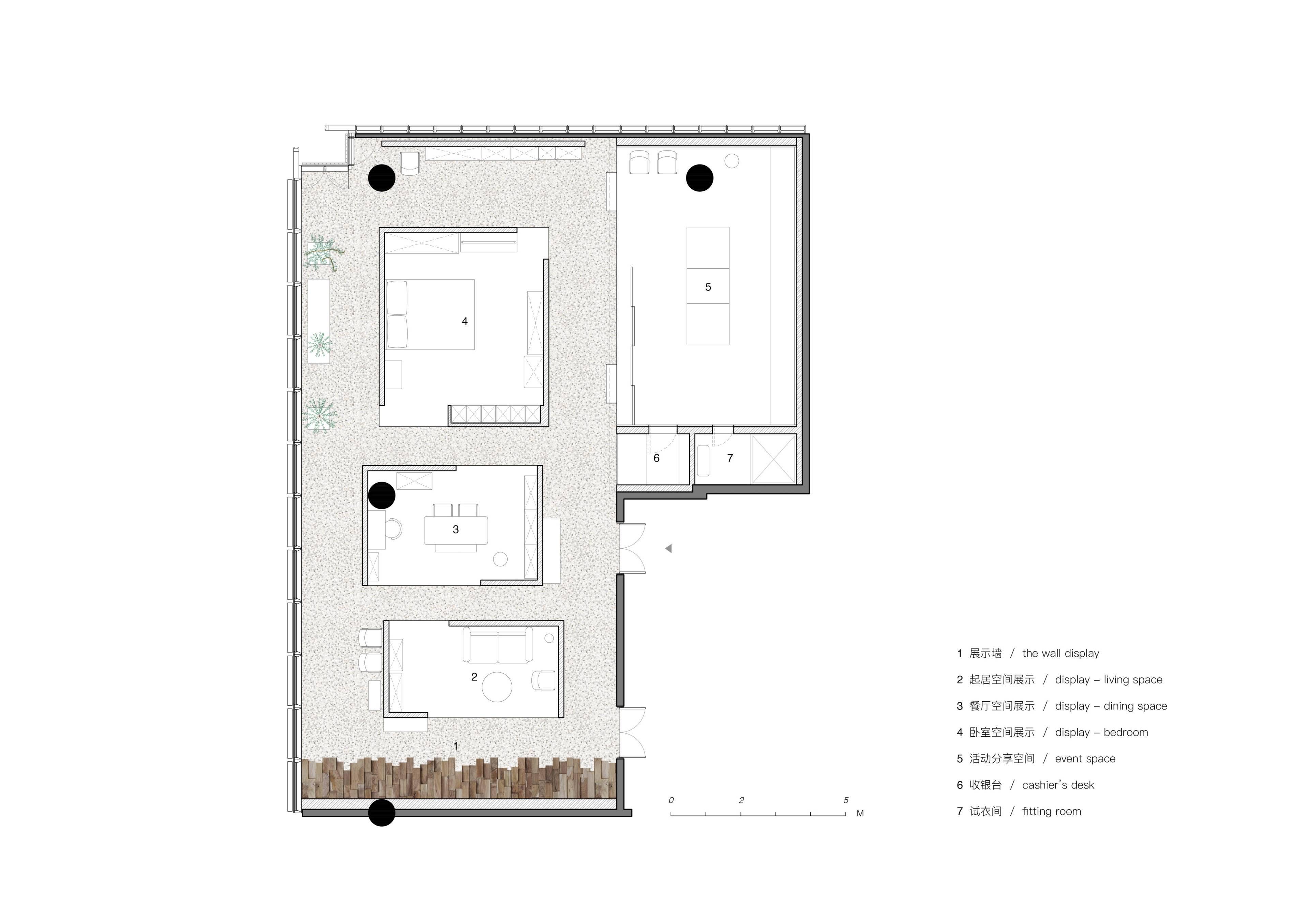 平面图 plan项目信息——项目名称:失物招领杭州天目里生活初步店项目