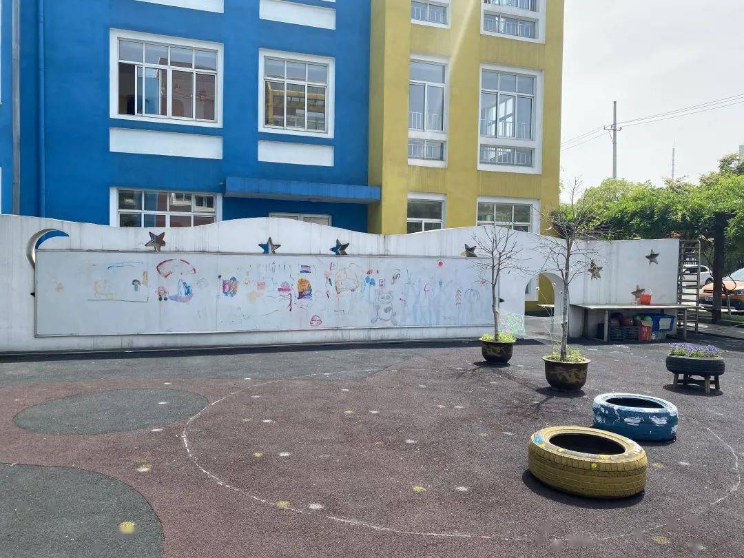 幼儿园户外涂鸦墙名字图片