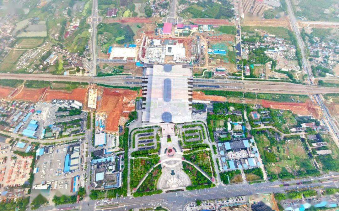 常德高铁站建好后实景图是怎样来看看网友自制图